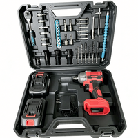 Clé à chocs sans fil 21V portable avec entraînement 3/8, moteur sans balais, batterie au lithium, couple maximal de 500 N.m pour travaux de réparation industrielle