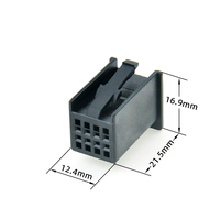 Connecteur de câblage stéréo automobile 8 broches en laiton avec boîtier PBT, adaptateur mâle/femelle pour autoradio