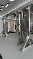 Máquina de Fitness Comercial de Alta Calidad con Cable Cruzado de Acero Inoxidable, 2 Estaciones, para Entrenamiento de Brazos, Pecho y Glúteos