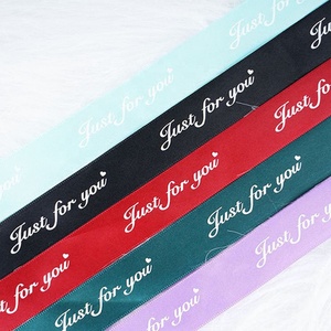 Scatola Regalo Decorata con Fiori, Confezione per Dessert, Nastro in Grosgrain Personalizzato con Logo per Borse, Rotolo di Nastro in Seta Stampato - Product Image 2