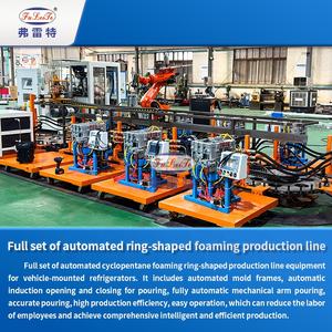Ligne de production de mousse de polyuréthane FLT PU de petite taille en Ouzbékistan, cyclopentane, machine d'isolation en mousse pour <span class=keywords><strong>réfrigérateur</strong></span> de voiture - Product Image 3