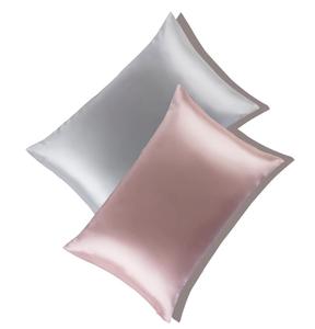 Vente en gros de taie d'oreiller en satin de soie pour dormir avec logo personnalisé taie d'oreiller de couleur unie avec fermeture d'<span class=keywords><strong>enveloppe</strong></span> - Product Image 2