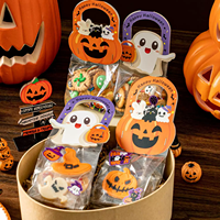 Cartes décoratives d'Halloween personnalisées imprimées, cartes d'insertion pour cadeaux de fêtes, pour l'emballage de biscuits et de bonbons