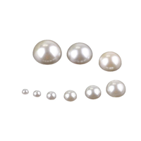 Perles d'imitation ABS demi-rondes à dos plat en gros, tailles assorties, pour bijoux DIY et accessoires de décoration pour nail art