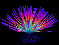 Vente en gros d'aquariums et d'accessoires Décoration d'aquarium Montagne en silicone non toxique Coral Mountain Ensemble de récifs coralliens colorés