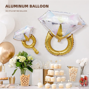 Bona Kim Cương Nhẫn Foil Bóng Cô Dâu Để Được Đám Cưới Bachelorette Chuyên Đề Đảng Trang Trí Inflatables Bóng Bay - Product Image 3