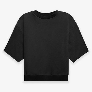 <span class=keywords><strong>T</strong></span>-<span class=keywords><strong>Shirt</strong></span> Oversize da <span class=keywords><strong>Uomo</strong></span> Multicolore con Collo Tondo e Spalle Scese in Cotone con Bordi a Contrasto e <span class=keywords><strong>Taglio</strong></span> Grezzo Personalizzata Streetwear Pesante - Product Image 3