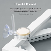 Diffuseur de CO2 intégré pour aquarium, atomiseur en PC transparent monobloc, installation facile, diffuseur de brume à bulles fines avec ventouse