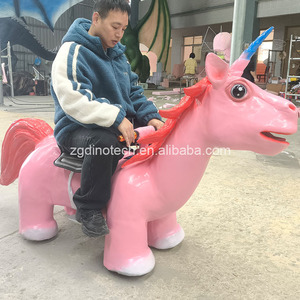 Scooter Interactivo de <span class=keywords><strong>Unicornio</strong></span> Animatrónico para Parques Temáticos o Vehículo Personalizado de Animales Míticos de Dibujos Animados - Product Image 5