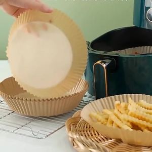 <b>Air</b> <b>Fryer</b> Accessories 20cm Round Food Grade Parchment Non Stick Steamer Baking Papers <b>Air</b> <b>Fryer</b> Disposable Paper <b>Liner</b> - Product Image 2