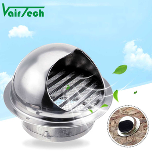 Stainless Steel Mushroom Waterproof Air <strong>Vent</strong> <strong>Cover</strong> <strong>for</strong> Kitchen Roof Exterior <strong>Wall</strong> HVAC Systems Graphic Design Solution Included - Product Image 1