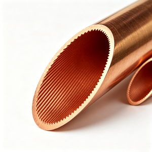 <span class=keywords><strong>Tube</strong></span> en cuivre à angle hélicoïdal de 18 degrés, à rainures internes, épais, pour climatiseur et réfrigérateur - Product Image 4