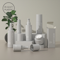 Emballage cosmétique personnalisé conception innovante bouteille de stockage en plastique pour soins de la peau avec pompe