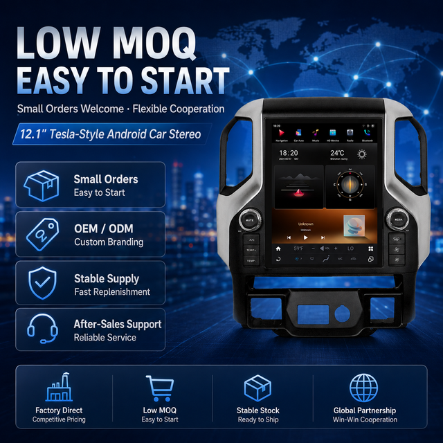 OEM ODM Factory Tesla Style 12.1 Inch Android Head Unit 48EQ DSP Built-in GPS for Chevrolet Silverado / Sierra 2019 2020 20211