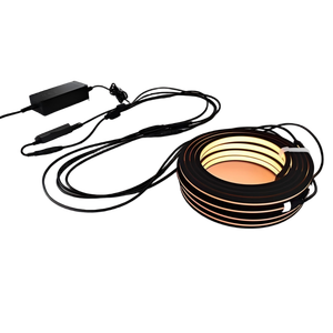 Tira de Luz LED para Paneles de Listones de Madera de 13 mm de Espacio entre Listones, 4 Unidades, Color Negro Neón, Luz Cálida - Product Image 1