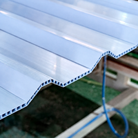 Tôle de toiture creuse en PVC/UPVC isolante thermiquement de 5,8 m pour serres