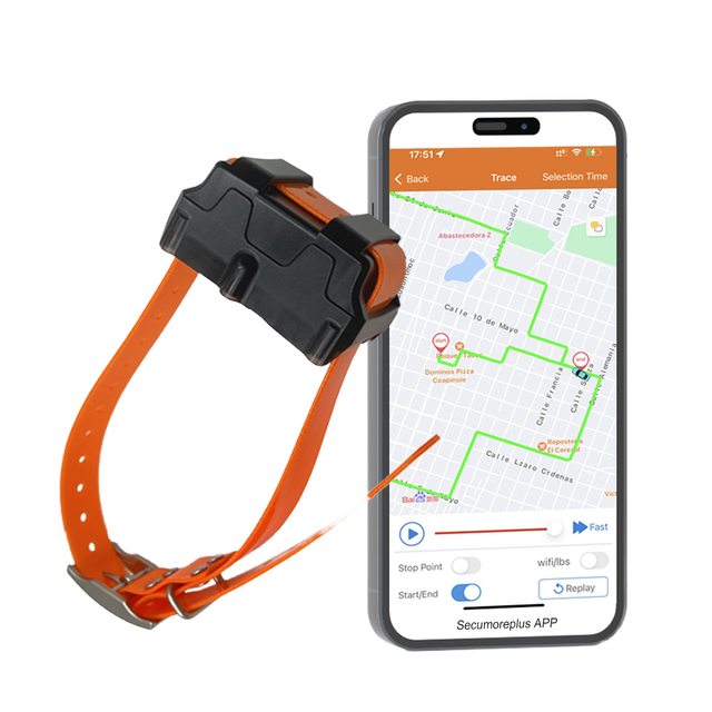 Animal GPS Locator 4G Hunting Dog Cattle Collar GPS Tracker for Anti Loss Voice Listen Remotely 4000mAh Battery