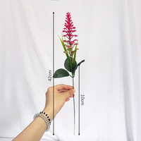 Faux tige de salvia réaliste avec feuilles vertes pour vase, bouquet, jardin, patio, décoration estivale, maison, bureau, cadeaux de mariage