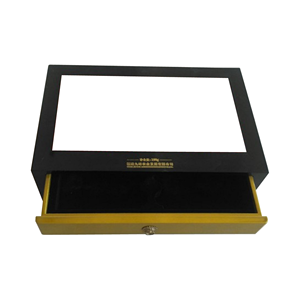 Retro in legno medaglia <span class=keywords><strong>coin</strong></span> scatola di immagazzinaggio del cassetto, commemorativa moneta antica griglie vassoio display armadio collezione con bronzing LOGO - Product Image 3