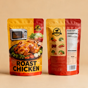 Bolsa <span class=keywords><strong>de</strong></span> Plástico Impresa Personalizada con Sello Antivaho para Alimentos Calientes, Bolsa Reutilizable para Pollo Asado - Product Image 4
