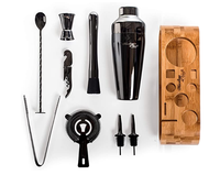 Ensemble de shaker à cocktails Boston en acier inoxydable durable avec accessoires - Outils de bar originaux