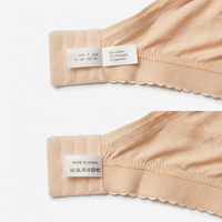 Soutien-gorge grande taille en coton jacquard sans armatures, couvrant le dos, lissant les côtés, anti-affaissement, avec bande élastique large et haute élasticité, prêt à être expédié