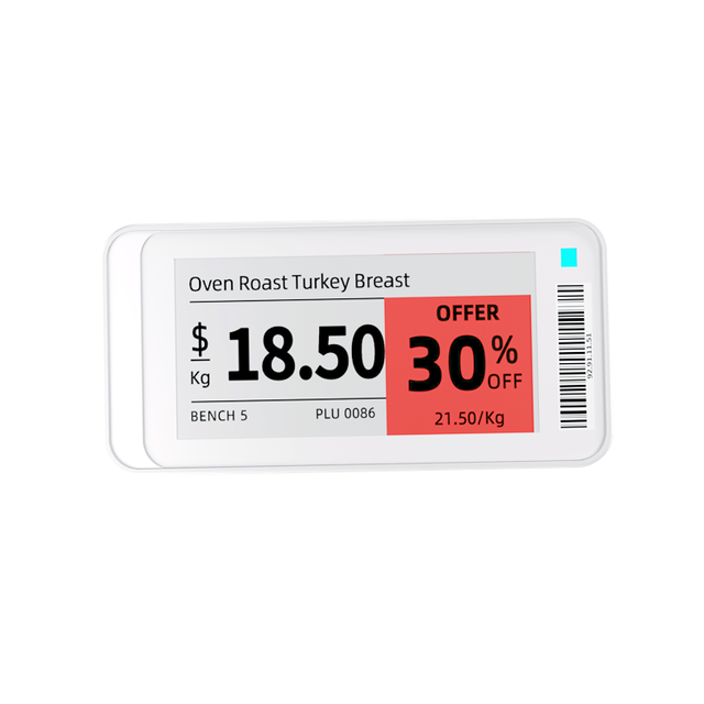 Colorful E Ink Display Name Tag Digital LED ESL Shelf Labels RFID Smart BLE Price Tag for Shops ABS Material