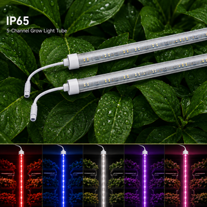 หลอดไฟปลูกพืชแบบไฮโดรโปนิกส์ ขนาด 4 ฟุต 36 วัตต์ T8 สเปกตรัมเต็ม IP65 เชื่อมต่อได้ สำหรับการทำฟาร์มแนวตั้งและชั้นวางปลูก - Product Image 4