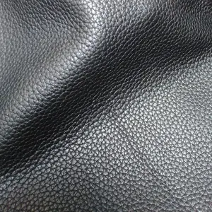 Black animal leather hide genuine deer skin for shoes luggage