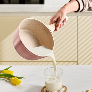 Milk Pot Non Stick Gold 1.5L For Induction Cooker Baby Food Preparation - Product Image 1
