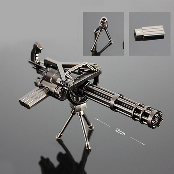 ホットpubgガトリング機関銃モデル回転可能なm134ガトリング機関銃子供