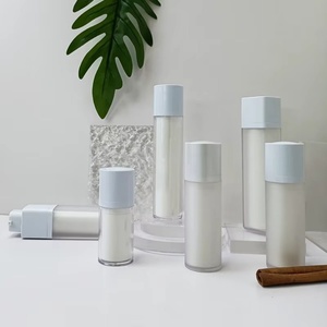 Cosmetics Lotion Airless Pump Bottle15ml 30 Ml 50ml Square White 30ml Frosted <b>Bottle</b> Body Cosmetic Container Package - Product Image 2