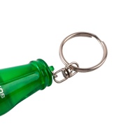Fabricant porte-clés lampe de poche LED en forme de bouteille personnalisé mini porte-clés de projection