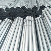 Tuyau en acier galvanisé Q235B, diamètre extérieur 21,3 mm, 114 mm, 6 m, 12 m, rond, pour l'irrigation, l'agriculture, la construction, longueur personnalisée OEM