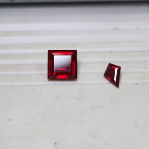 Jinghuan Jewelry Custom Cut Czochealski Pigeon Blood Red <strong>Ruby</strong> Lab Grown <strong>Ruby</strong> Factory Wholesale For Jewelry Making - Product Image 1