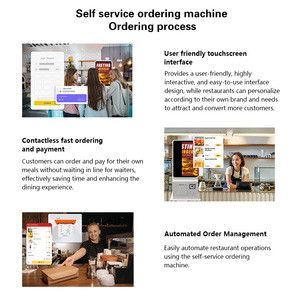 15.6 inch Wifi kích hoạt màn hình cảm ứng kỹ thuật số Bảng menu cho nhà hàng tự đặt hàng và thanh toán kiosk - Product Image 5