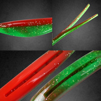 Leurre souple de pêche 18cm 18g en silicone TPR, type Jerk Shad Tail, flottant, pour eau salée