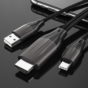 L12 2m 4k <span class=keywords><strong>Usb</strong></span> 3.1 <span class=keywords><strong>Typ</strong></span> <span class=keywords><strong>c</strong></span> a HdTV cavi convertitore <span class=keywords><strong>Usb</strong></span> tipo <span class=keywords><strong>c</strong></span> a HdTV 4k cavo per HDTV Monitor telefono cellulare - Product Image 4