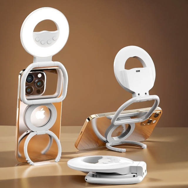 Magnetic Fill Light Mobile Phone Adjustable Selfie Light Video Conferences Portable Supplementary for Makeup Lighting