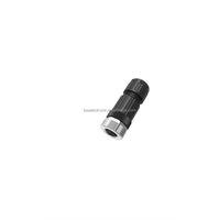 Connecteur adaptateur automobile personnalisé FAS 4 broches M8 codé PBT/GF en acier inoxydable 12V 5A IP68 étanche mâle/femelle en cuivre