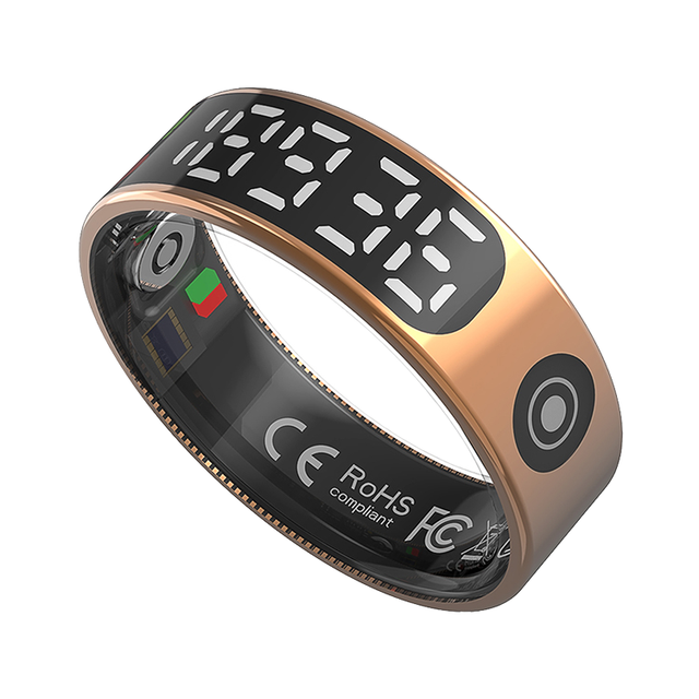 OEM Smart Ring for Android Continuous Heart Rate Tracking Sleep Call Tracking Alerting Your Health Ceramic App Controlled
