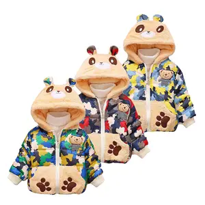 El Mejor Precio de moda ropa de invierno cálido boutique ropa con capucha promoción especial de niños de manga larga niños abrigo de bebé