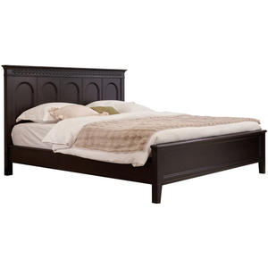 Stile antico francese 1.8m letto matrimoniale semplice retrò letto di nozze con fiore di pesco legno massello affumicato moderno Design morbido - Product Image 5