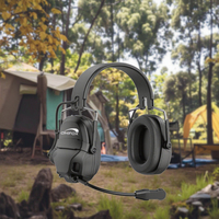 Prix d'usine Qualcomm Écouteurs de protection auditive supra-auriculaires étanches avec suppression du bruit ENC 85dB et fonction talkie-walkie double