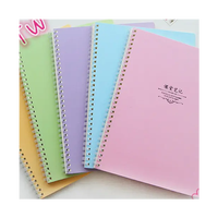 Fabricant chinois, vente en gros, cahier à spirales de couleur macaron, frais et mignon, format A4, papeterie scolaire pour étudiants