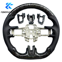 Volant en fibre de carbone forgé sur mesure pour Ford Mustang Gt 350 S550 S650 S197 Ecoboost 2024 2019 2017 2013 2016