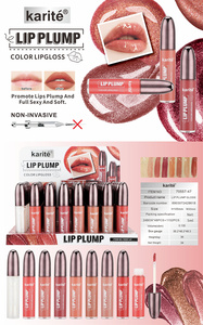 5 ml non invasif haute brillance paillettes dodues brillant à lèvres Logo personnalisé marque privée maquillage cosmétique brillant brillant à lèvres dodu - Product Image 5