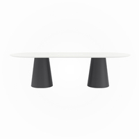Table de conférence moderne de luxe personnalisable Mobilier de bureau commercial extensible unique en bois pour l'école