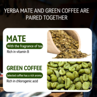 Thé en poudre amincissant Yerba Mate importé de Chine, faible en glucides, sans sucre, emballage en boîte, vente en gros