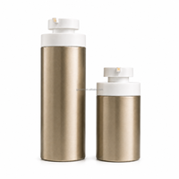 Bouteille en plastique PET ronde personnalisable 500ml 1000ml pour gel douche, lotion, shampoing, après-shampoing, emballage cosmétique vide avec pompe